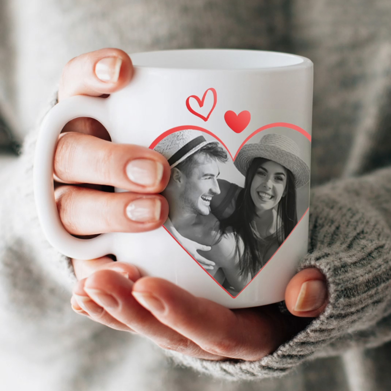Valentinstag Fototasse