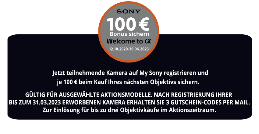 Sony Welcome Rabatt