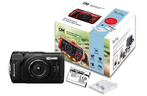 OM SYSTEM TG-7 Special Edition schwarz Kamera inkl. 2. LI-92B Akku+PH Tuch