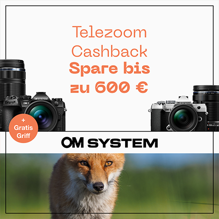 OM SYSTEM Telezoom Cashback 2025 OM SYSTEM Telezoom Cashback Aktion – bis zu 600 € sparen und gratis Griff sichern.