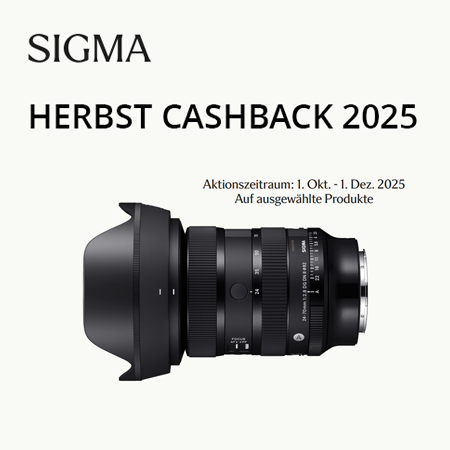 SIGMA Herbst Cashback 2025 SIGMA Herbst Cashback 2025 – Spare auf ausgewählte Objektive vom 1. Oktober bis 1. Dezember 2025.