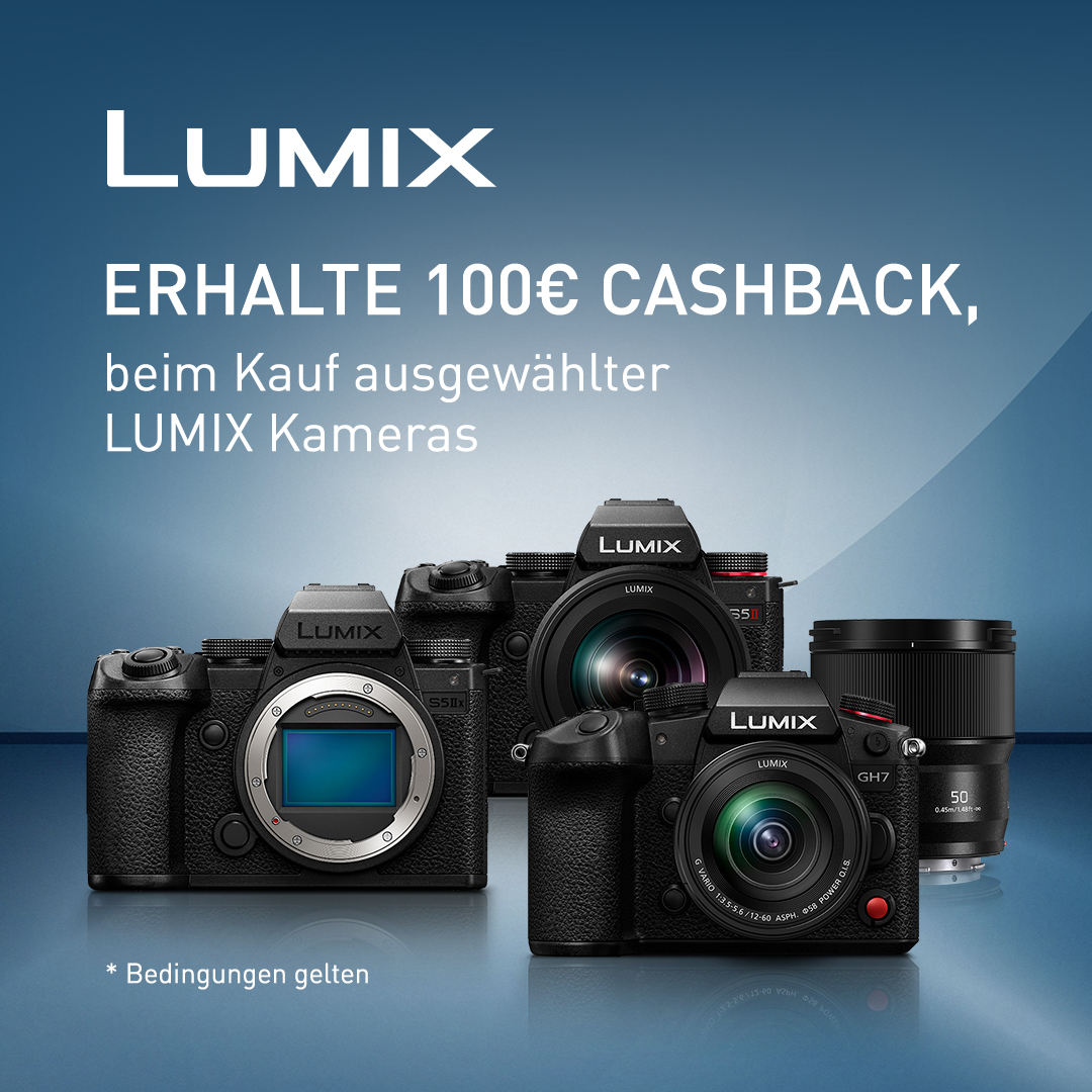 Panasonic LUMIX Kameras mit 100 Euro Cashback Aktion beim Kauf ausgewählter Modelle